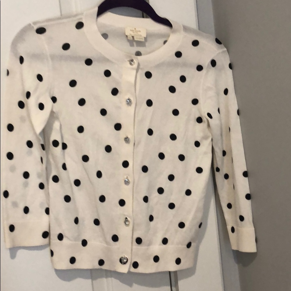 Kate spade polka dot cardigan